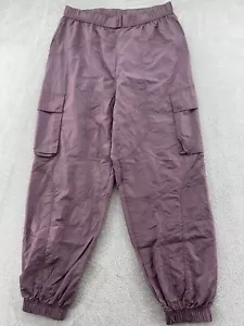 Fabletics Pants Womens Medium Lightweight Cargo Joggers Purple - Picture 1 of 15