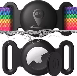 Airtag Dog Collar Holder 2 Pack,Waterproof Dog/Cat Apple Airtag Holder - Picture 1 of 4