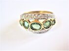 Ring Gold 750 With Emeralds And Diamonds, 6,09 G