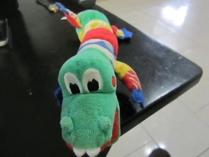 Kids 2 Plush Rattle Stuffed Animal Baby Toddler Toy w Squeaker 20" Vintage 1990s - Picture 1 of 3