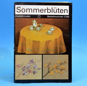 Sommerblüten | Abplättmuster | Verlag für die Frau # 2169 | DDR um 1985 B - Foto 1 di 1