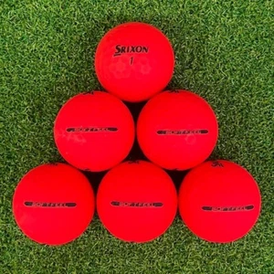 24 Mint Srixon Golf Balls Soft Feel Matte Red AAAAA 5A Free Shipping Deal - Picture 1 of 6