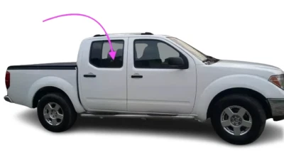 Se adapta a: 00-2008 Nissan Frontier 4D doble cabina pasajero trasero derecho ventana vidrio Foto 1 de 4