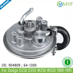 Mechanical Vacuum Pump For Dodge D250 D350 W250 W350 1989-1991 5.9L Turbocharged - Picture 1 of 8