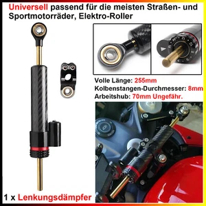 Universalfür Motorräder Elektro-Roller - Lenkungsdämpfer Linearer Stabilisator - Bild 1 von 19