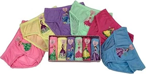 GIRLS COTTON PANTY PRINCESS PRINTED ASSORTED COLOR 6 PCS SIZE SMALL 2-4 YEARS - Picture 1 of 1