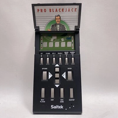 Saitek Pro Blackjack 1991 electrónico portátil LCD juego de casino Foto 1 de 4