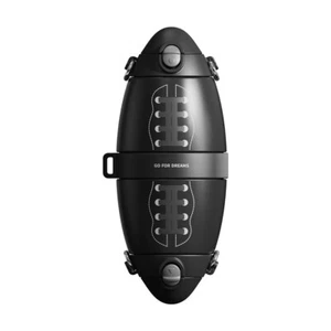 Rugby Becher abnehmbar auslaufsicher Doppelkammer für Dual Getränke Wasserbecher schwarz - Bild 1 von 8