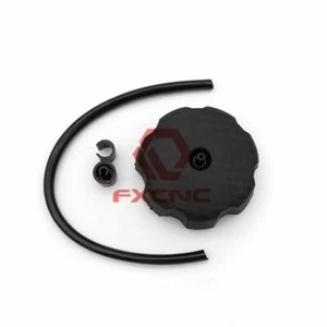 FXCNC Black Plastic Fuel Gas Cap Tank Keyless For CRF250RALLY 2017-2019 - Picture 1 of 9