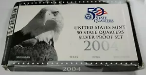 2004 US Mint Silver Quarter Proof Set - Picture 1 of 4