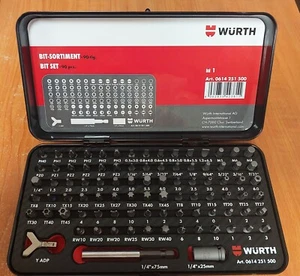 Wurth Bit Assortment Kit (0614251500) 90 Piece Includes Security Bits - Picture 1 of 2