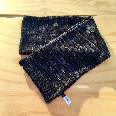 Gap ручной вязки шарф (теплый) мужской аксессуар синий, размер Один - новый с ярлыками - Изображение 1 из 4