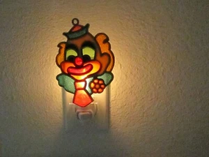 SCHÖNE NACHT IM GLASMALEREISTIL "CLOWN HAPPY FACE" (NEU) - Bild 1 von 1