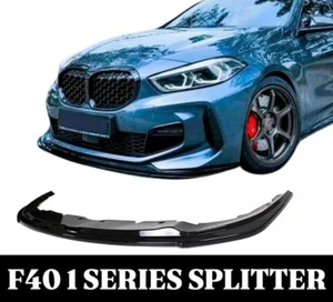 BMW 1er F40 Glanz Schwarz Front Splitter Spoiler Lippe M Sport Performance - Bild 1 von 6