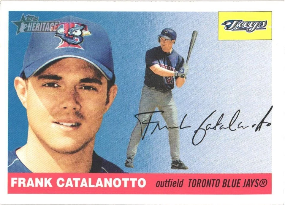 2004 Topps Heritage #52 Frank Catalanotto Toronto Blue Jays  Baseball Card - Image 1 of 2
