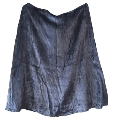 Brand New TOAST Archive Crushed Velvet Midi Skirt A Line Pewter Size UK 16 - Image 1 of 4