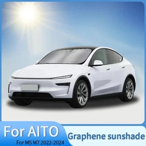 Windshield Sunshade For AITO M5 M7 2022-2024 Graphene Front Sun Heat Insulation - Bild 1 von 11