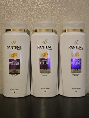 Lot of 3 - Pantene Sheer Volume 2 in 1 Shampoo & Conditioner 20.1 Fl Oz - Image 1 of 2