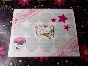 Handmade Greeting Card - Faith Christian Baptism Any Occasion Blessed Thank You - Picture 1 of 1