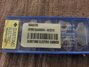SUMITOMO XPMX150408S04 Hartmetalleinsätze ACZ310 "10 STÜCK" - Bild 1 von 2