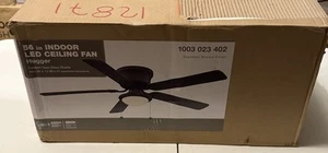 Hugger 56 in. LED Espresso Bronze Ceiling Fan New 1003 023 402 - Picture 1 of 3