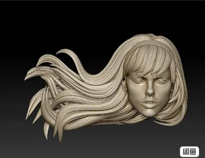 1:12 Head Sculpt Power Girl For 6" Female Action Figure Body - Picture 1 of 8