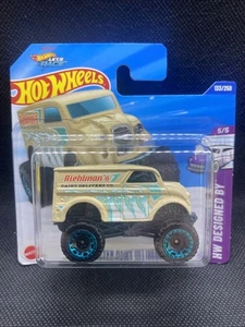 Hot Wheels 2025 #133 Monster Dairy Delivery HW Designed By, Short Card - Picture 1 of 4