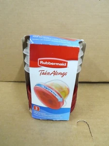 Rubbermaid Takealongs Twist & Seal M Liquid 3 Pack NIB Food Storage Lunch Picnic - Picture 1 of 6