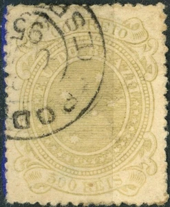 Brasilien 1890 #104a 300r grau, Südkreuz, gebraucht - Bild 1 von 1