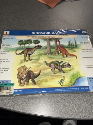 Dinosaur Challenge Cards For GeoSafari Educational Electronic Game Or Activity - Image 1 of 4