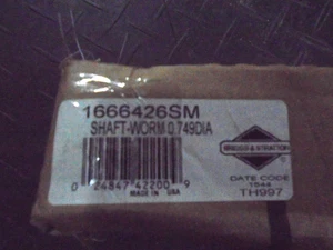 1666426SM  SB SHAFT SIMPLICITY MURAY SNAPER BRIGGS STRATTON FACTORY PART - Picture 1 of 1