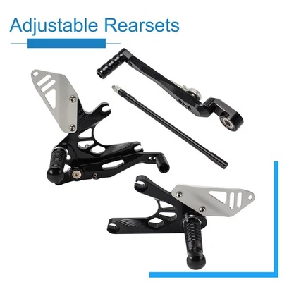 Juegos traseros ajustables para Honda CBR650F CB650F 2014-2018 CBR650R 2019-24 estriberas Foto 1 de 4