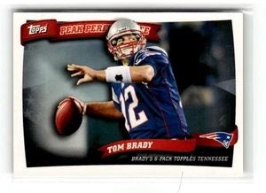 2010 Topps - Peak Performance Tom Brady #PP7 - Foto 1 di 2