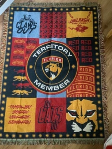 Florida Panthers Territorio Membro Coperta / Lancio 38x52 - Foto 1 di 3
