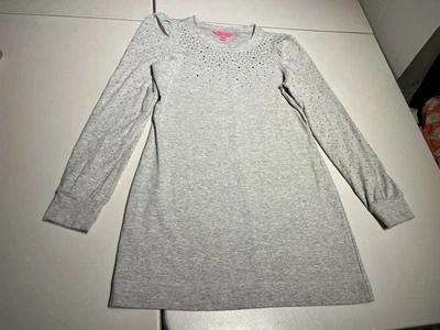 Lilly Pulitzer Dress Women’s Medium Jansen Heathered Seaside Rhinestone Sweater - Image 1 of 4