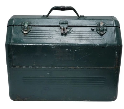 Vintage Simonsen Mechanics Tool Box Metal Type II Class 1 Size 2 U.S. Army - Image 1 of 4