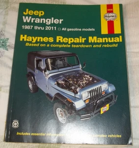 Haynes Repair Manual Jeep Wrangler Book 1987 thru 2011 50030 - Picture 1 of 2
