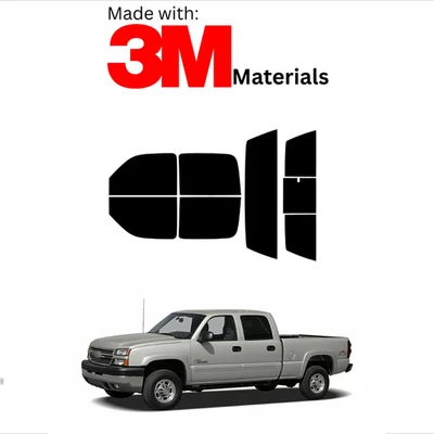 Precut Window Tint For Chevrolet Slvrdo 3500 4Dr 01-06 Ceramic Made With 3M Foto 1 de 4