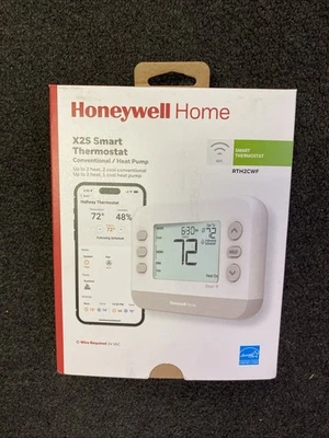 Honeywell Home X2S Smart WiFi Digital Thermostat -White/Grey #RTH2CWF NEW IN BOX - Image 1 of 2