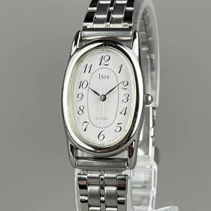 Reloj CTIZEN ISIS Damas 18mm Esfera Blanca Nuevo Plateado Banda SS 5930-K12215 - Imagen 1 de 17