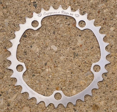Engagement Ring Chainring 34T 110 BCD Vintage Old School BMX 1990s Fixed Vintage - Image 1 of 3
