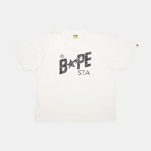 A Bathing Ape BapeSta T-Shirt / Size 2XL / Mens / White / Cotton - Picture 1 of 8