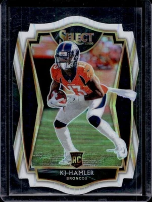 2020 Select KJ Hamler RC White Prizm Die Cut Rookie Premier #167 Broncos - Image 1 of 2