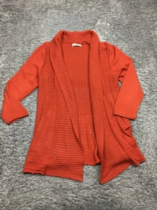 Jon & Anna Cardigan Sweater Womens Size Medium Orange Contemporary - Picture 1 of 11