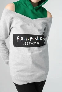 FRIENDS OPEN SHOULDER HOODIE 15 Years - Picture 1 of 6