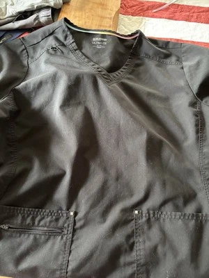 Scrubstar Premium Scrubstar Ultimate. Women’s Medical 3XL Black Scrub Top. - Image 1 of 3