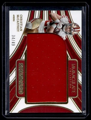 2024 Panini Immaculate Collection Christian McCaffery Patch /49 SJ-CMY - Image 1 of 2