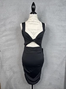 Sexy Vestido Bebe Profundo Cuello en V Recortado-Crunch Negro Body Con Para Mujer Talla L Nuevo con Etiquetas - Imagen 1 de 15