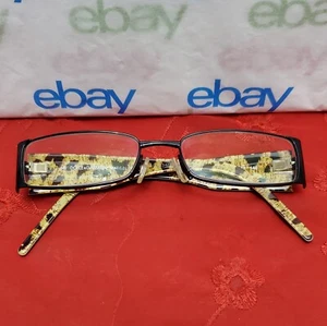 ✅️⭐️ DOLCE & GABBANA DG 854 B5 Black/Leopard Gold 51□17 140 Eyeglasses "Frames" - Picture 1 of 24