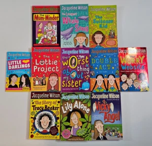 Jacqueline Wilson 11 Kids Book Bundle The Mum Minder Lily Alone Vicky Angel PB - Picture 1 of 13